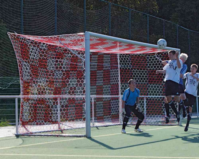 Tornetze Großfeld 7,50 x 2,50m, zweifarbig