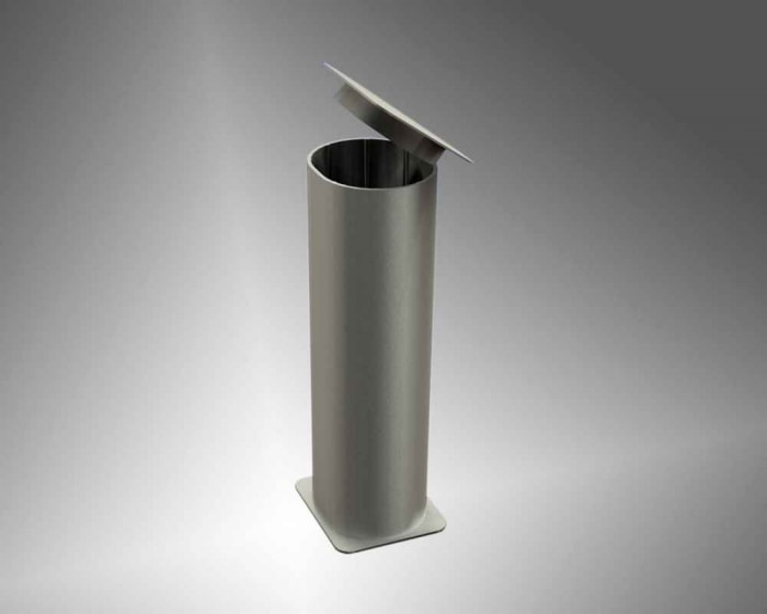 Bodenhülse für Jugendfußballtor und  Kleinfeld Fußballtor oval