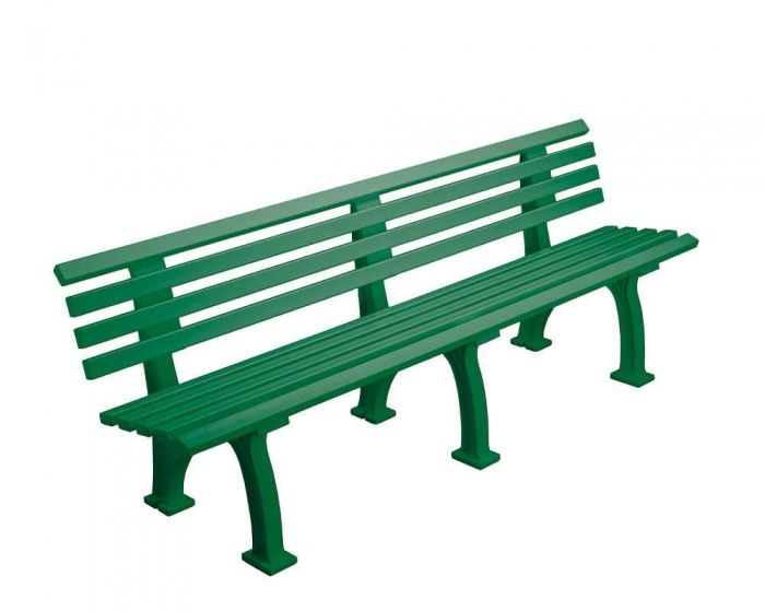 Sportplatz Sitzbank  *Real* 200 cm grün