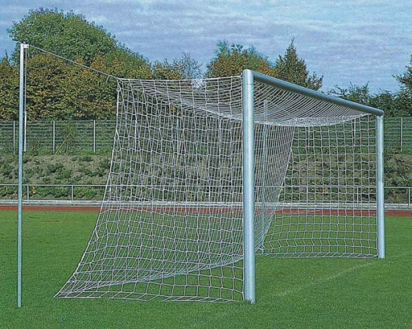 Fußballtor Alu silber 7,32 x 2,44 m mit freier Netzaufhängung eckverschweißt