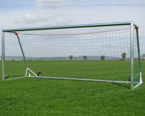 Jugend Fußballtor Aluminium 5 x 2 m vollverschweißt kippsicher Netztiefe 80/150 cm