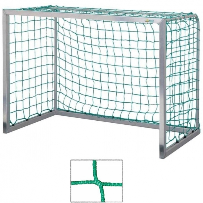 Jugend Fußballtornetz Tornetz Fußballnetz 5 x 2 m 1,00 m 4 mm Grün Weiß 1,00 