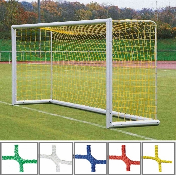 Fußball Tornetz 7,32x2,44m oben 80 unten 150 Stärke 3mm grün/ weiß 